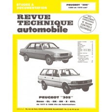 Revue Technique Automobile Peugeot 305 GL