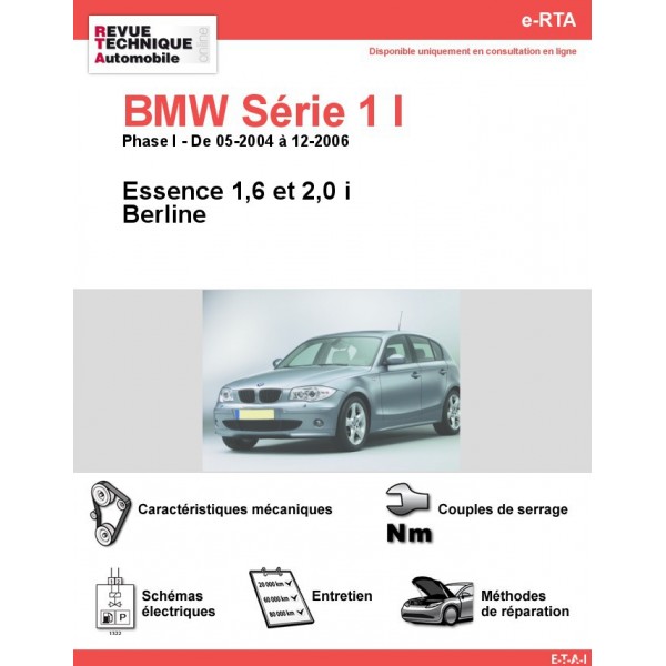 Revue Technique BMW Série 1 I (RTA) Site officiel ETAI