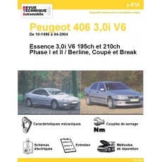 Revue Technique Automobile Peugeot 406 V6