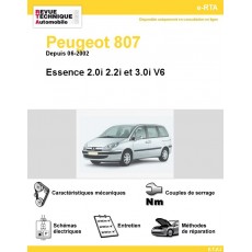 Revue Technique Automobile Peugeot 807 Essence