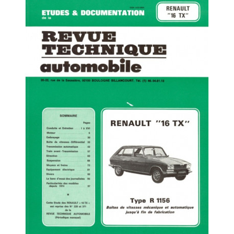 RTA 339.2 RENAULT R16 (1968 à 1980)