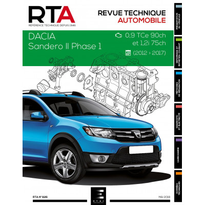 RTA 826 DACIA SANDERO HAYON 5P II Phase 1 dep. 10-2010