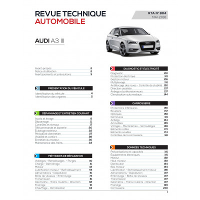 RTA 804 A3 III : 2.0 TDI (150 ch) (depuis 06/2012)