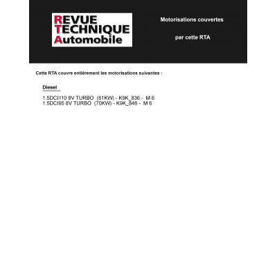 RTA B788 RENAULT SCENIC III Ph.2 Depuis 2011-12