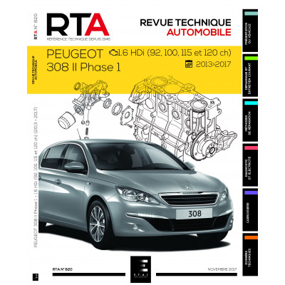 RTA 820 Peugeot 308 II Phase 1 1.6HDI