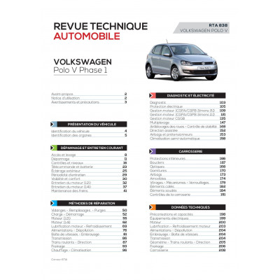 RTA 838 - POLO V (6R) - Phase 1 (09/2009 à 05/2014)