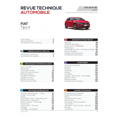 RTA hors série n°26 FIAT TIPO II BREAK/ 5P (depuis 2015) - 1.6 JTD 120ch