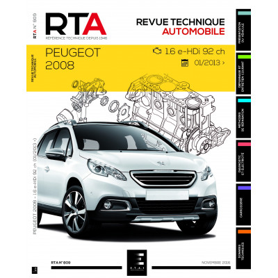 RTA 809 - Peugeot 2008 - 1.6 HDI (92 ch) (depuis 01/2013)