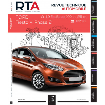 RTA 812 -  FORD FIESTA VI Ph.2 - 1.0i (100ch) (à partir du 11/2012)