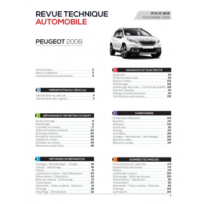 RTA 809 - Peugeot 2008 - 1.6 HDI (92 ch) (depuis 01/2013)