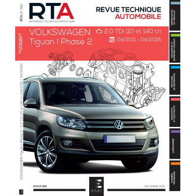 RTA 810 VOLKSWAGEN TIGUAN 1 Ph.2 - 2.0TDI (110&140ch) depuis 04/2011