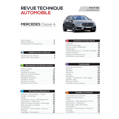 RTA 811 - Mercedes Classe A III Ph.1 (06/2012 à 06/2015) 1.5cdi