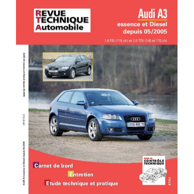 PACK RTA B715.6 AUDI A3 II (8P) PHASE 1 (2003 à 2008) + PDF