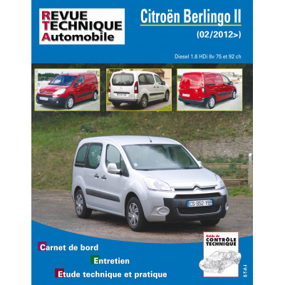 RTA PDF B778.5 CITROEN BERLINGO II (B9) PHASE 2 (2012 à 2015)