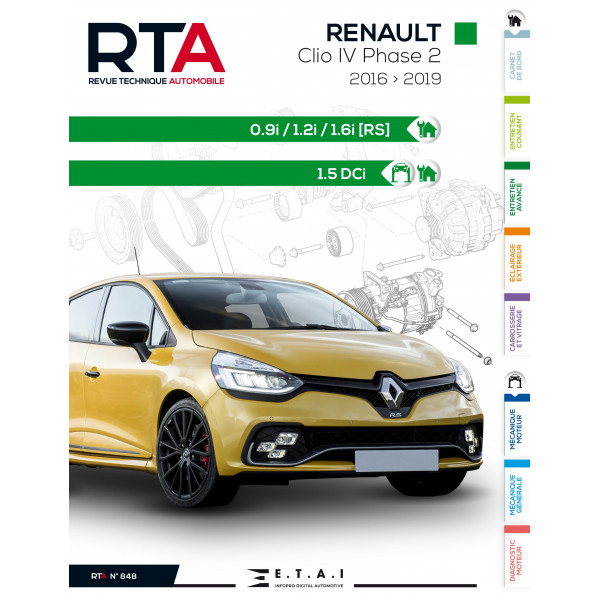 RTA 848 - RENAULT CLIO IV (2016 - 2019)