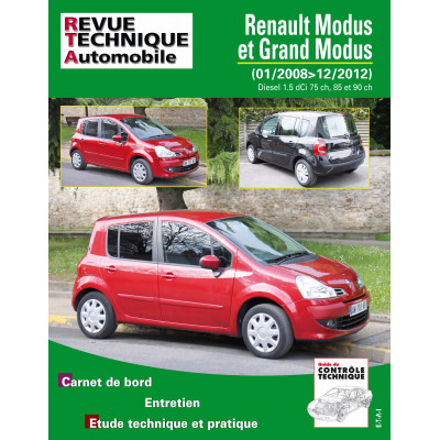 RTA PDF B775.5 RENAULT MODUS / GRAND MODUS PHASE 2 (2008 à 2012)