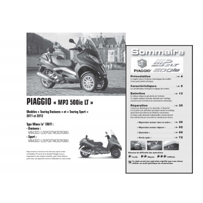 PIAGGIO MP3 500LT (2011 et 2012) et SUZUKI GSX-R1000 (2009 à 2013)