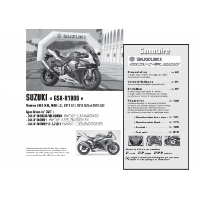 PIAGGIO MP3 500LT (2011 et 2012) et SUZUKI GSX-R1000 (2009 à 2013)