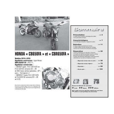 RMT 182 Yamaha MT-09 Tracer (2015 à 2016) et Honda CBR 650 FAE (2011 à 2014)