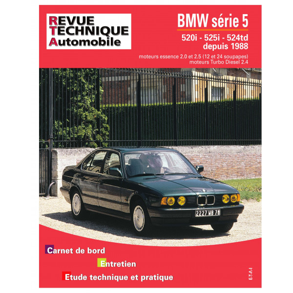 RTA 521.2 BMW SERIE 5 III phase 1 (E34) (1988 à 1994)