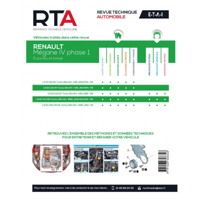RTA 851 RENAULT MEGANE IV PHASE I (2015 à 2020)