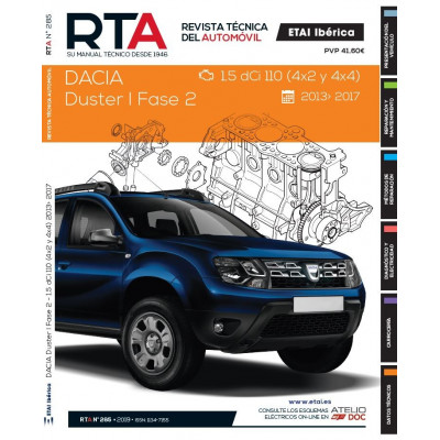 Documentación técnica RTA 285 DACIA DUSTER I FASE 2 (2013 -2017)