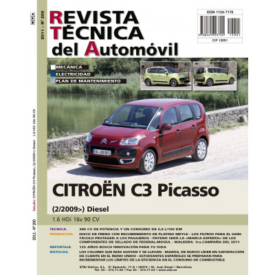 Documentación técnica RTA 200 CITROEN C4 PICASSO II FASE 1 (2013 -2017) - Diesel