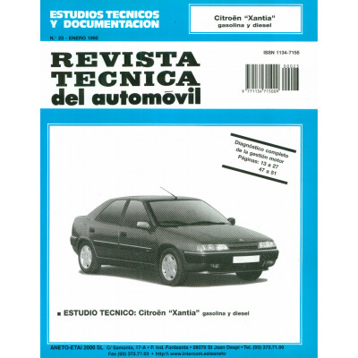 Documentación técnica RTA 23 CITROEN XANTIA (1993 -2001) - Diesel