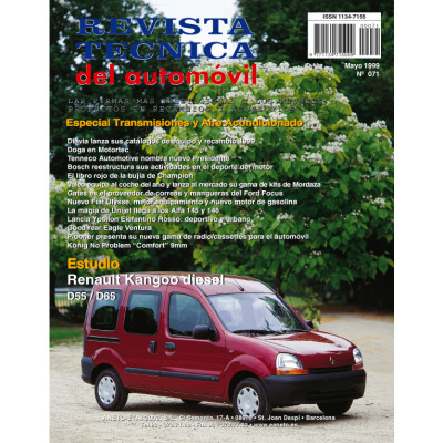 Documentación técnica RTA 65 RENAULT KANGOO I (1997 -2007)