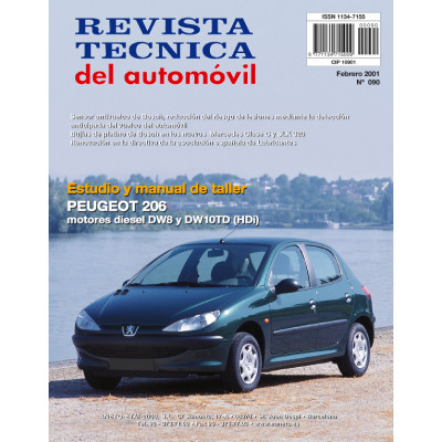Documentación técnica RTA 90 PEUGEOT 206 - Diesel 1.9 D ET 2.0 HDI