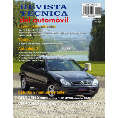 Documentación técnica RTA 107 CITROEN XSARA FASE 1 (1997 -2000)