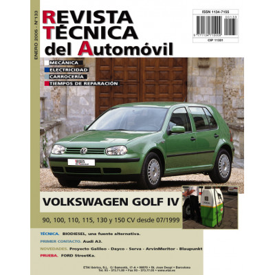 Documentación técnica RTA 133 VOLKSWAGEN GOLF IV (1J) (1998 -2004) - Diesel