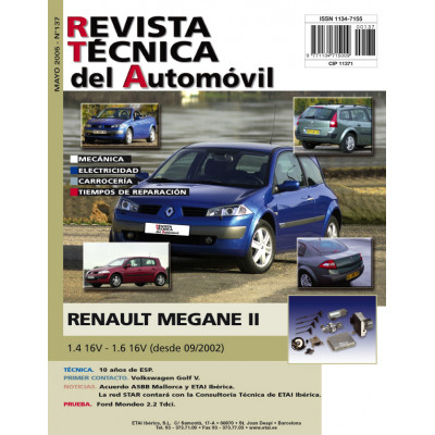 Documentación técnica RTA 137 RENAULT MEGANE II - Gazolina