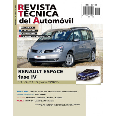 Documentación técnica RTA 144 RENAULT ESPACE IV (2002 -2006)