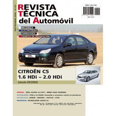 Documentación técnica RTA 151 CITROEN C5 I (2004 -2008)