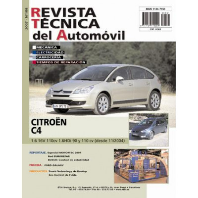 Documentación técnica RTA 158 CITROEN C4 I FASE 1 (2004 -2008)