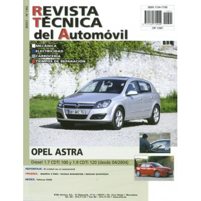 Documentación técnica RTA 160 OPEL ASTRA III (H) (2004 -2006) - Diesel