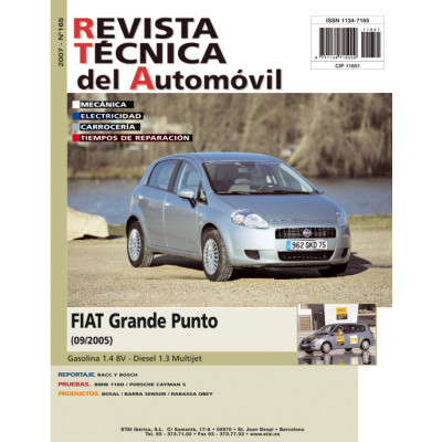 Documentación técnica RTA 165 FIAT GRANDE PUNTO III (2005 -2013) - Gazolina