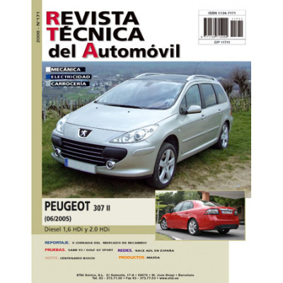 Documentación técnica RTA 171 PEUGEOT 307 II (2005 -2008) - Diesel