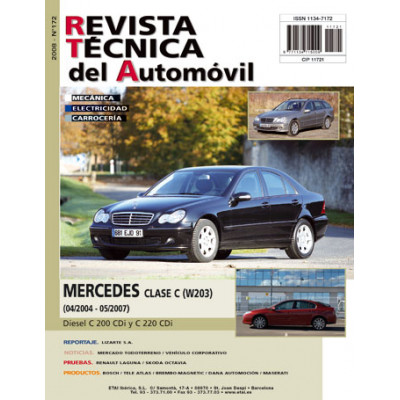 Documentación técnica RTA 172 MERCEDES CLASSE C II FASE 2 (2004 -2007) - Diesel