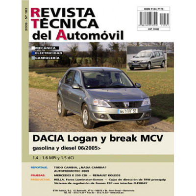 Documentación técnica RTA 183 DACIA LOGAN I FASE 1 et 2 (2005 -2012)
