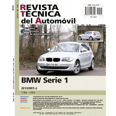 Documentación técnica RTA 194 BMW SERIE 1 I ( (2007 -2011)