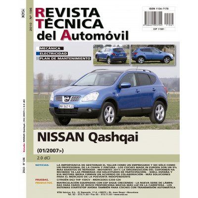 Documentación técnica RTA 196 NISSAN QASHQAI I FASE 1 (2008 -2010)