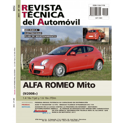 Documentación técnica RTA 199 ALFA-ROMEO MI.TO FASE 1 (2008 -2016)