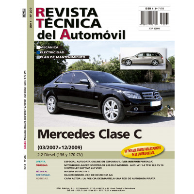 Documentación técnica RTA 209 MERCEDES CLASSE C III (204) FASE 1 (2007 -2010) - Diesel