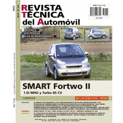 Documentación técnica RTA 215 SMART FORTWO II (2007 -2015)