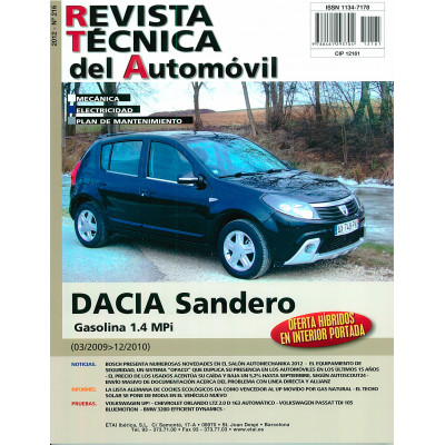 Documentación técnica RTA 216 DACIA SANDERO I (2008 -2012) - Gazolina