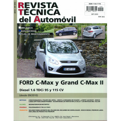 Documentación técnica RTA 219 FORD CMAX II Y GRAND C-MAX II FASE 1 (2010 -2015) - Diesel