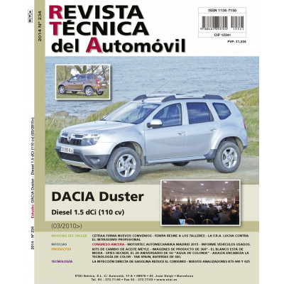 Documentación técnica RTA 234 DACIA DUSTER FASE 1 (2010 -2013)