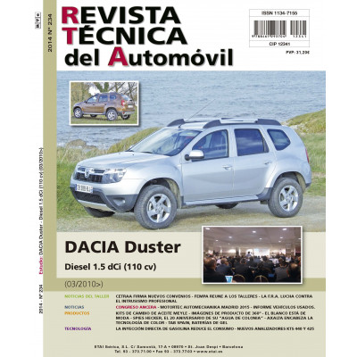 Documentación técnica RTA 234 DACIA DUSTER FASE 1 (2010 -2013)